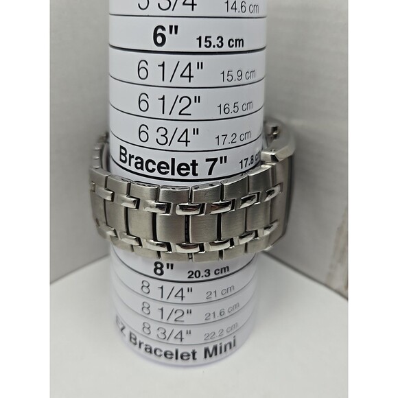 Armitron 20 4507SV Mens Rectangular Stainless Steel Quartz Watch New Battery 50m - Picture 7 of 11